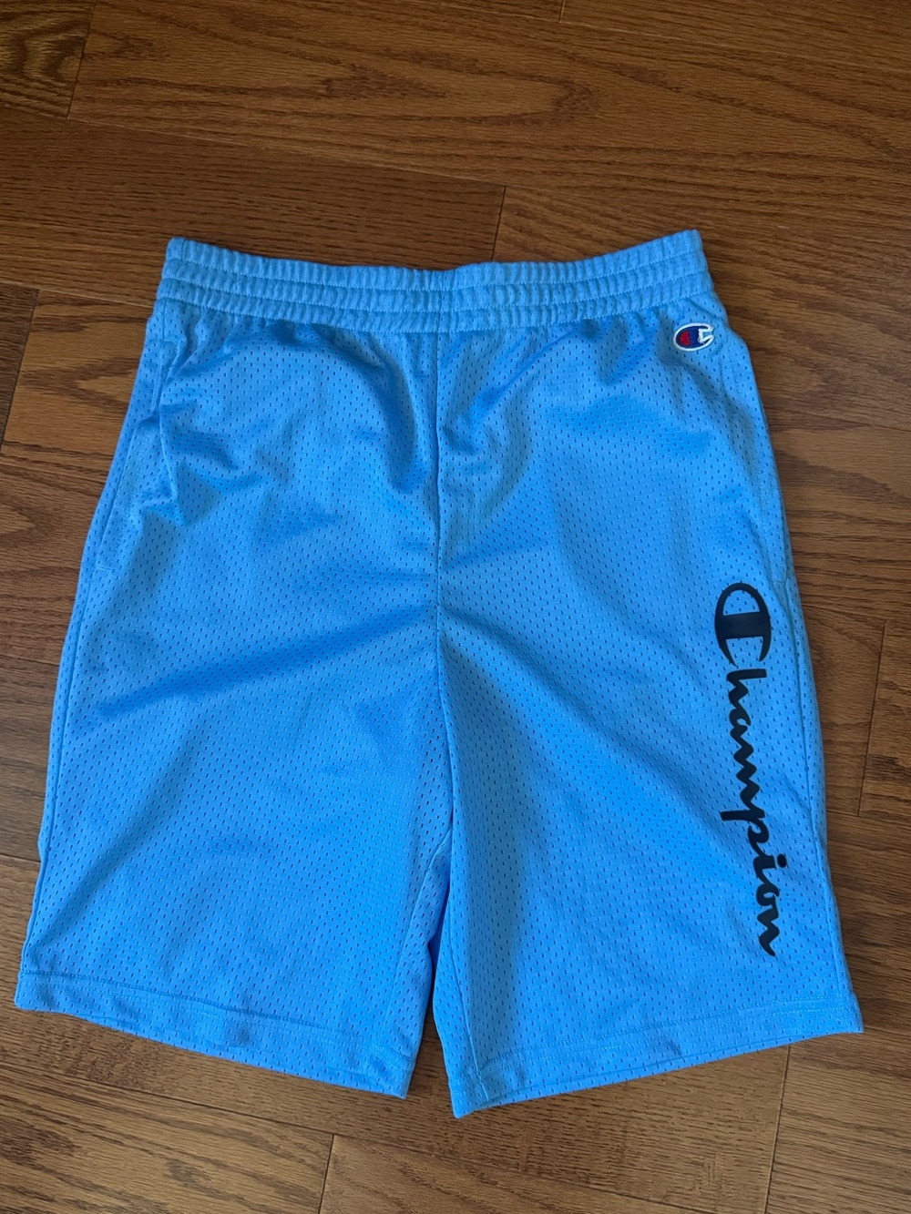 Champion Boy's Mesh Athletic Shorts Light Blue Sz Youth XL